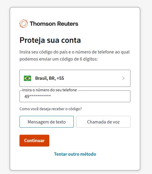 Configuração de autenticação por celular